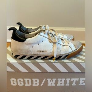 Limited Edition Off-White Virgil Abloh X Golden Goose SuperStar Sz38 white/black